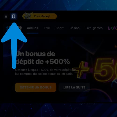 Trouvez et cliquez sur la section Application mobile.