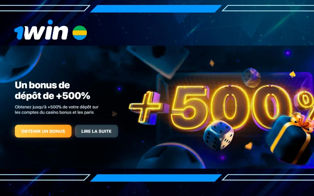 Recevez jusqu'à 500% de bonus de dépôt sur 1Win.