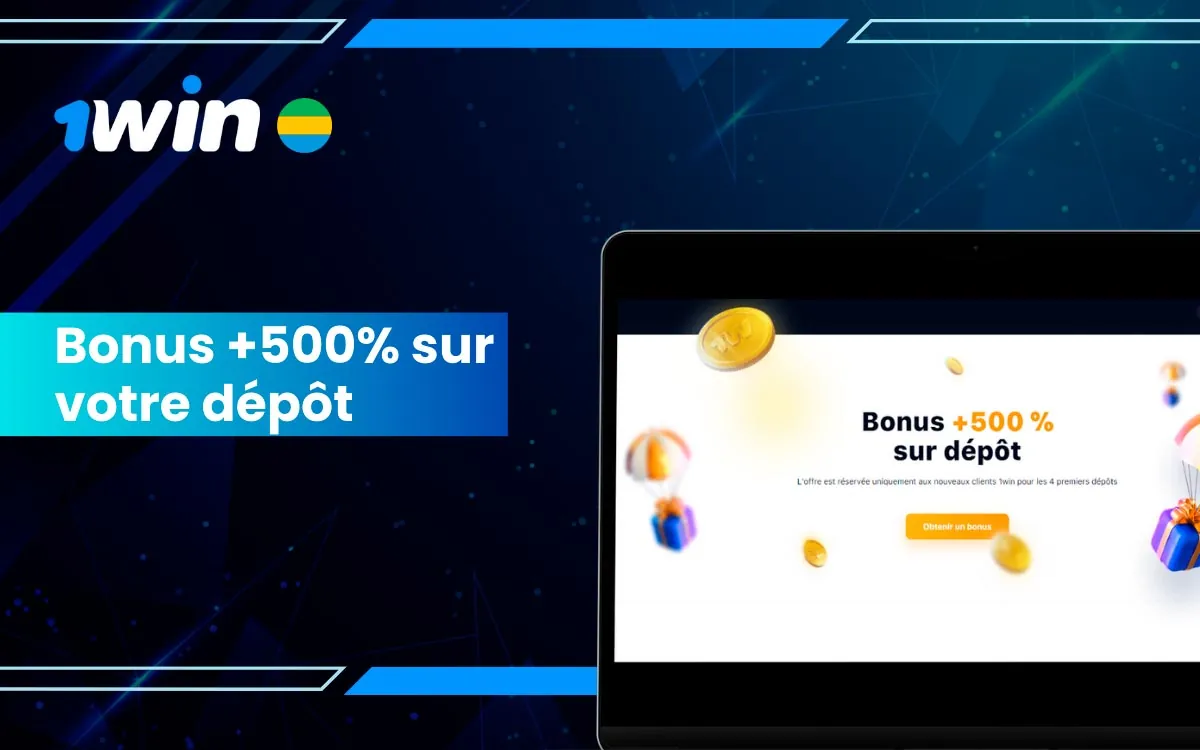 Bonus Casino 1Win - Recevez jusqu'à 500% sur vos quatre premiers dépôts.