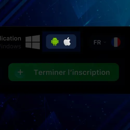 L'icône pour iOS sera visible sous forme de bouton sur la page d'accueil.