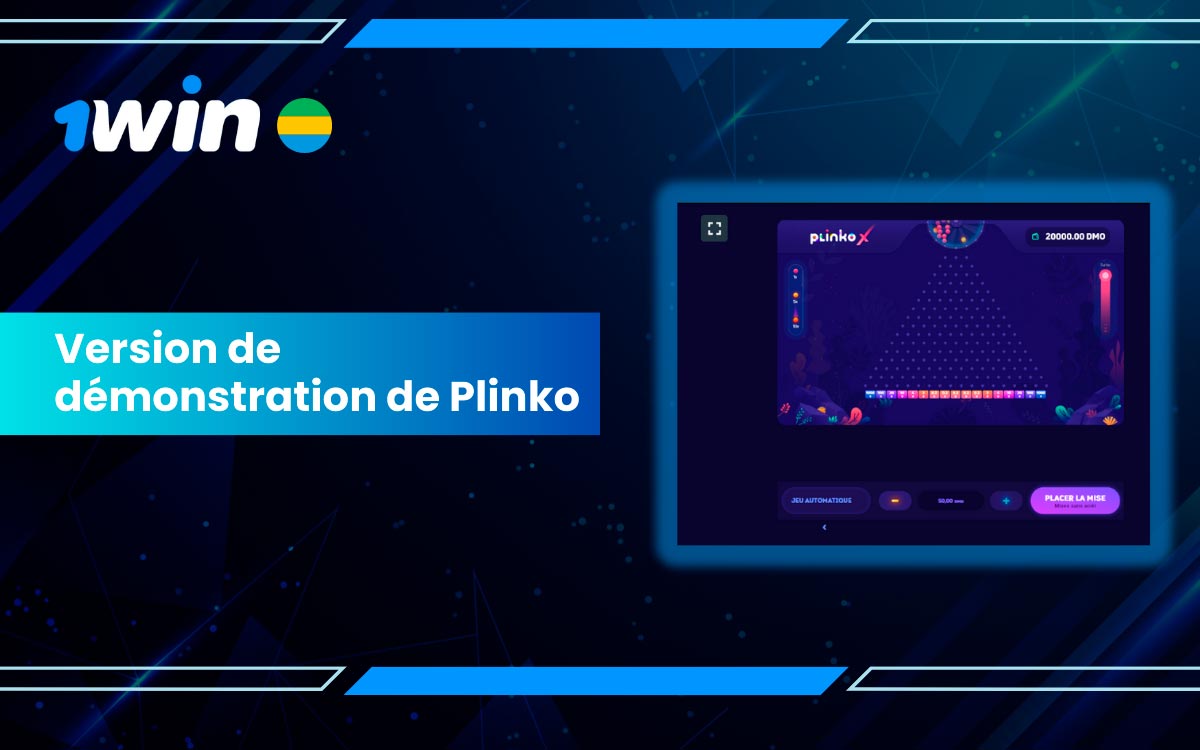 Essayez la version de démonstration de 1win Plinko.
