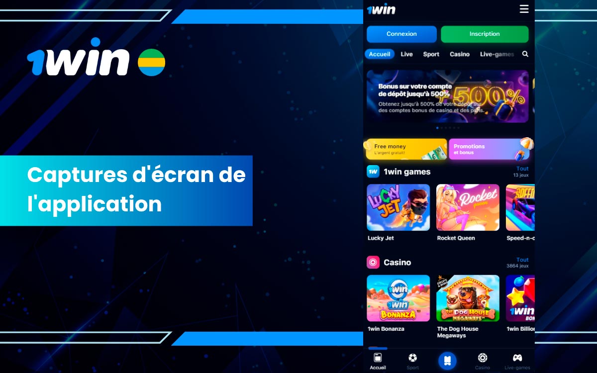 L'application 1Win arbore un design élégant dans l'esprit de la marque. Sa navigation est intuitive même pour ceux qui manquent d'expérience. Installez l'apk 1Win pour bénéficier d'un logiciel de qualité et parier facilement sur des événements sportifs.