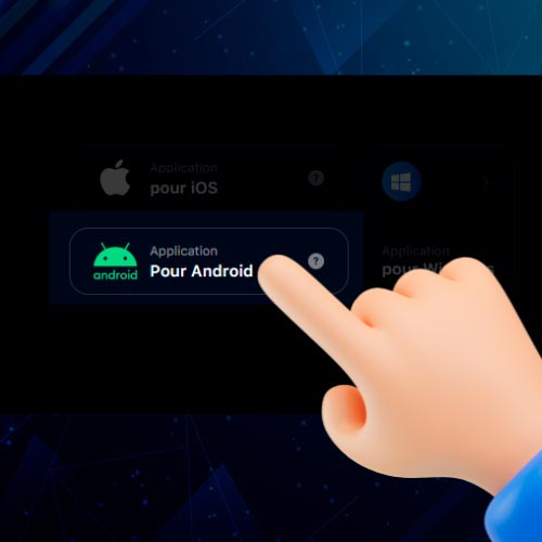 Cliquez sur le lien pour télécharger l'application Android 1Win JetX