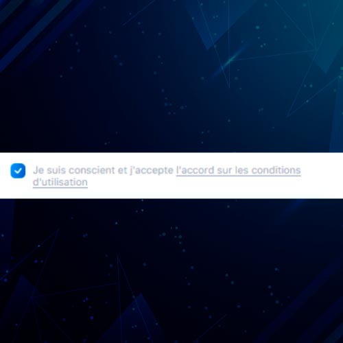 Acceptez les termes et conditions sur 1Win ;