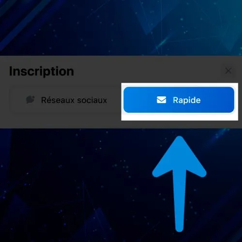 Sélectionnez une méthode d’inscription parmi les options proposées sur 1Win.