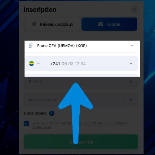 Accédez au menu de votre compte et sélectionnez la section « Dépôt » ;